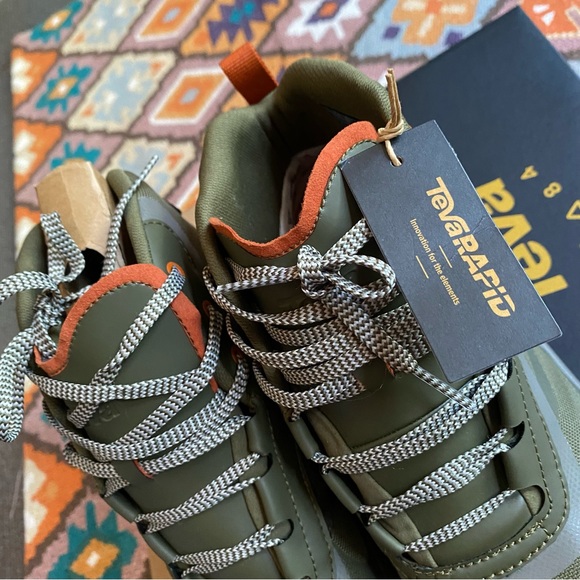 Teva Men’s Geotrecca Dark Olive Desert Taupe Green Boots Size 9 Waterproof NEW - Picture 5 of 11